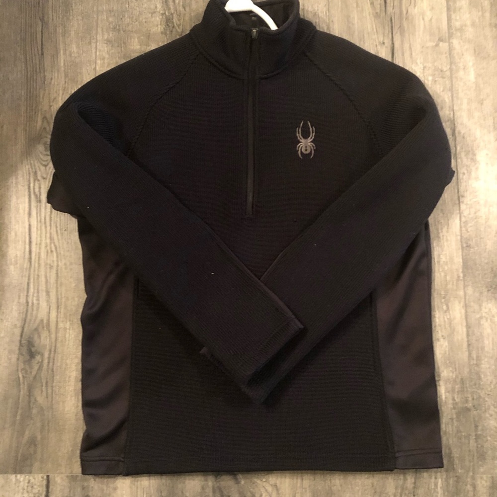 Men’s fleece lined Spyder 3/4” zip jacket. Sz M.